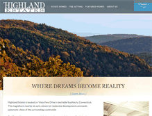 Tablet Screenshot of highlandestates1.com